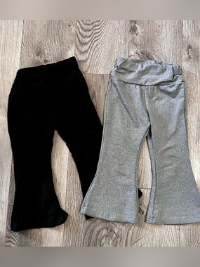 Baby Black and Grey Yoga Pants